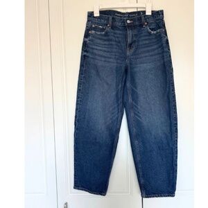 American Eagle Stretch Barrel Jean - Dark Wash